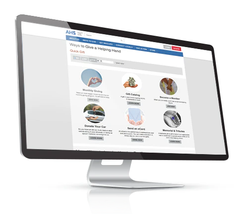 screenshot of Blackbaud Luminate Online